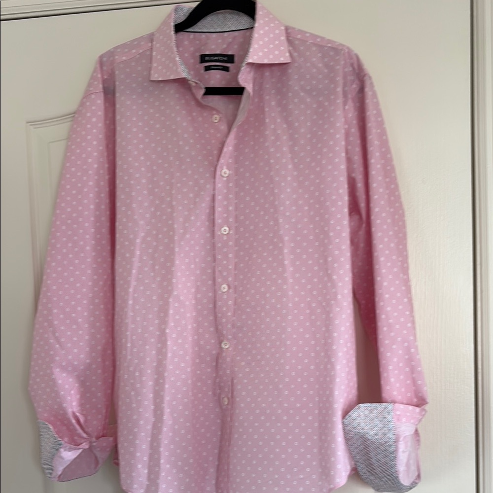 Bugatchi Pink Casual Button Down Shirt